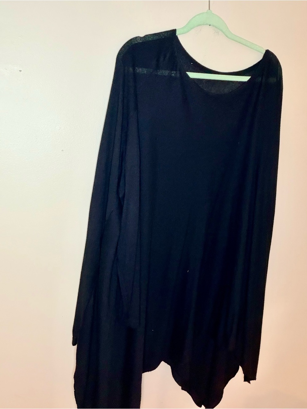 Chico's Black Oversized Long Sleeve Tunic